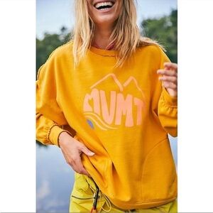 Free People Movement Logo Metti Crew Sweatshirt